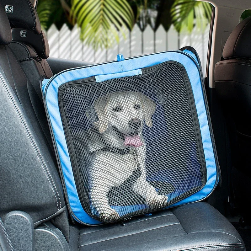 

Large Capacity Pet Car Travel Accessories Dogs Cats Delivery Room Carriers Foldable Portable Cage Tent Kennel With Mat Outdoor