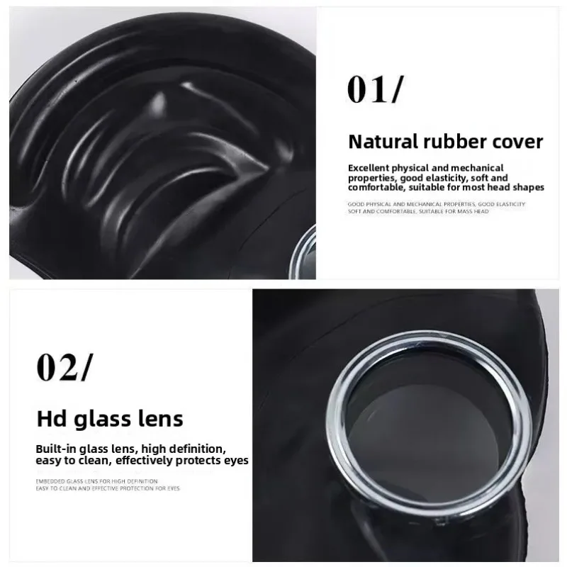 Gas mask full mask chemical fire rubber respirator cosplay mask