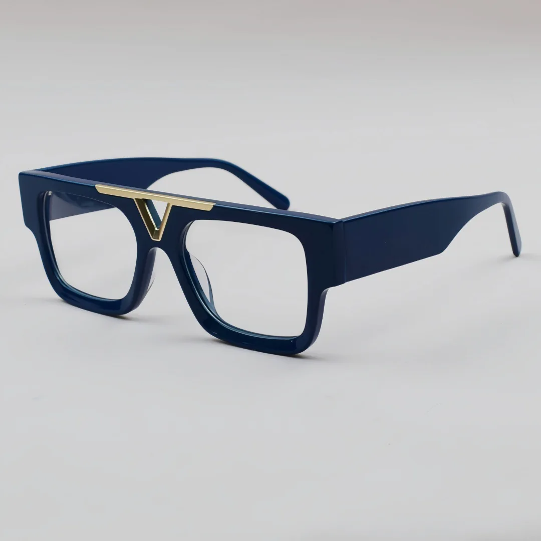 

Trendy Fashion New Square Acetate Glasses Frame for Men And Women Style Optical Prescription Eyeglass Optical Spectacle