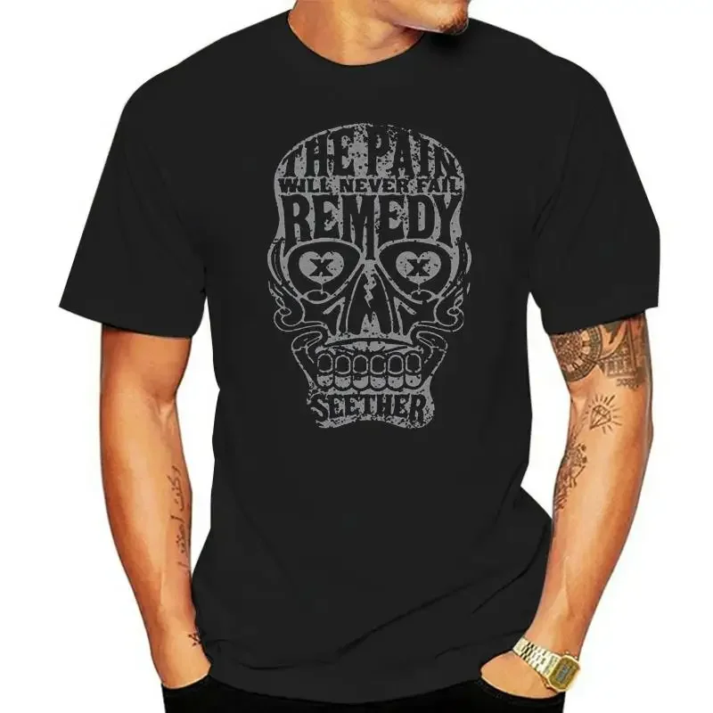 LE Seether-Camiseta de manga corta para hombre, camisa a la moda con banda de Calavera, The Pain Will Never Fail, 2018