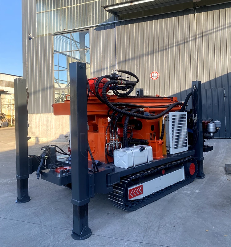 Mobile Mounted Water Well Drilling Rig 300m | Diesel Engine Hydraulic Borehole Drill Machine with Optional Compressor and Pump