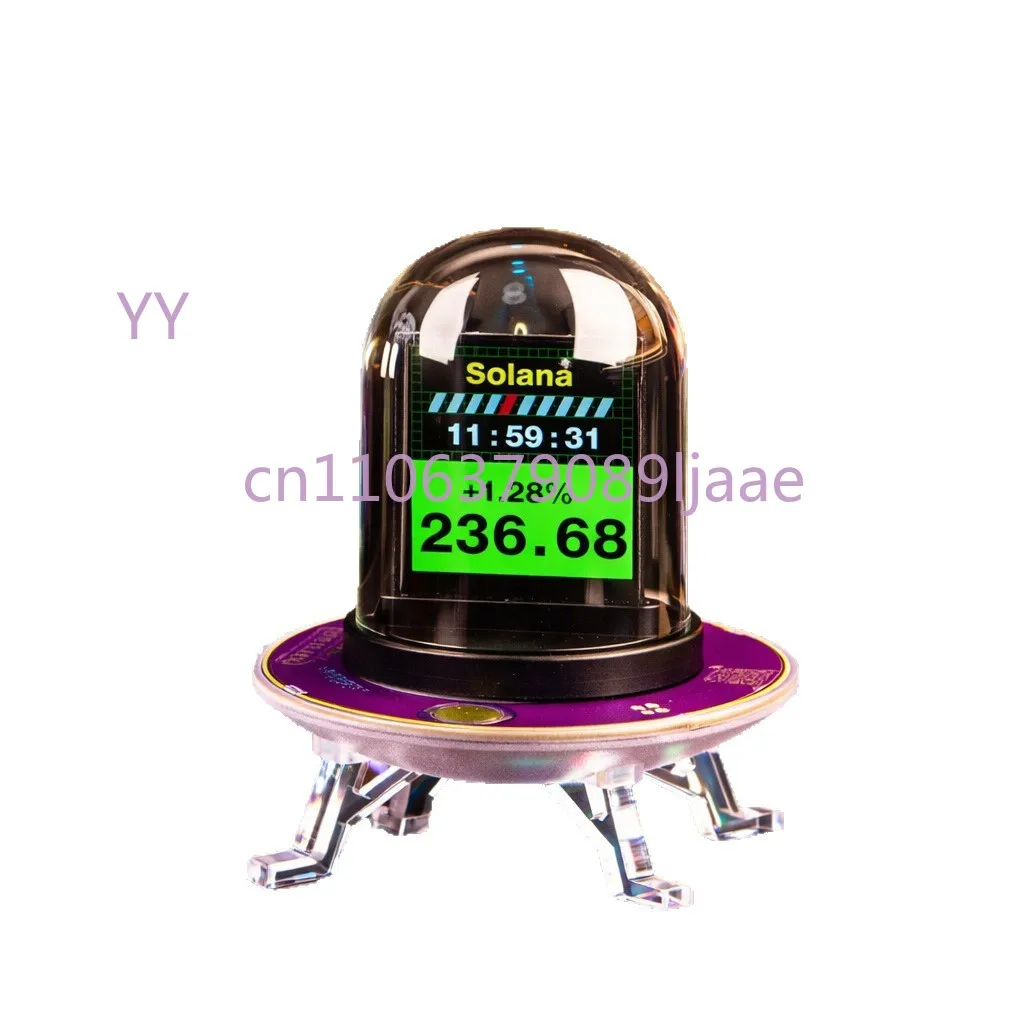 

Многофункциональные часы UFO-CLOCK: креативные часы с отображением погоды, курса биткоина и индикаторов фондового рынка