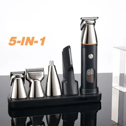 MIJIA 5 in 1 Hair Trimmer Machine LCD Display Clippers Barber Professional Hair Cutting Machines Men's Electric Shaver