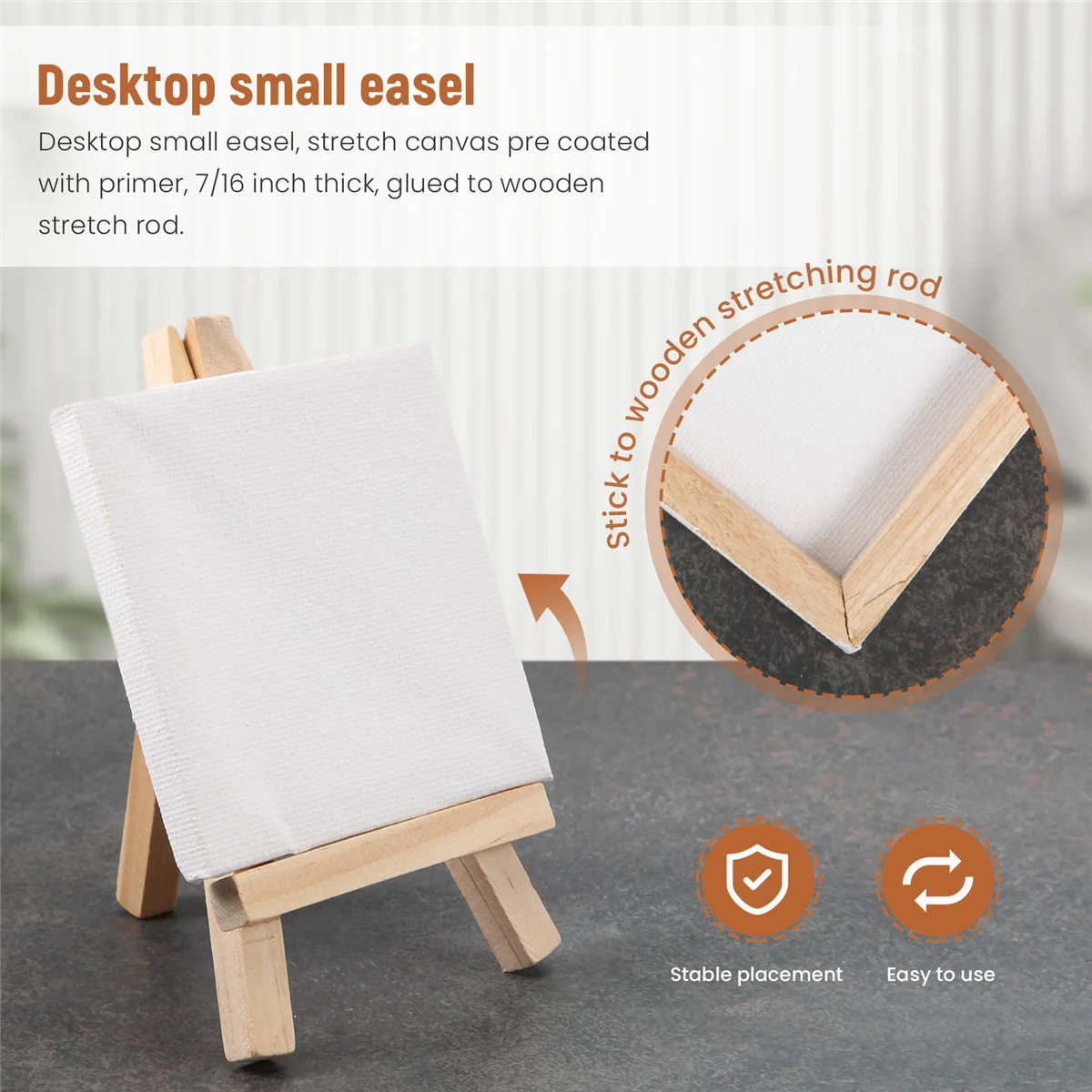 Artistas 3 polegadas x 3 polegadas mini tela e 5 polegadas mini cavalete conjunto pintura artesanato desenho-conjunto contém: 12 mini telas e 12 mini eas