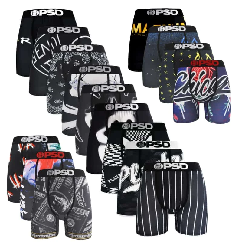 Sexy Print Men Underwear Boxer Cueca Male Culotte Lingerie Hommes Caleçons Culotte BoxerGoals S-XXL