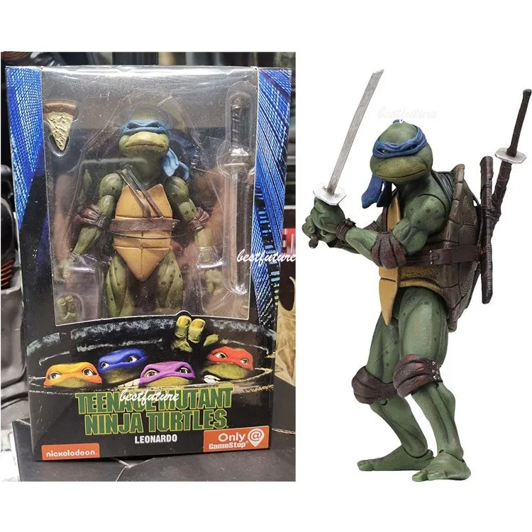 NECA TMNT Teenage Mutant Ninja Turtles 7 Inch Action Figures Set Collectible Toys Raphael Donatello Michelangelo Leonardo - view 4