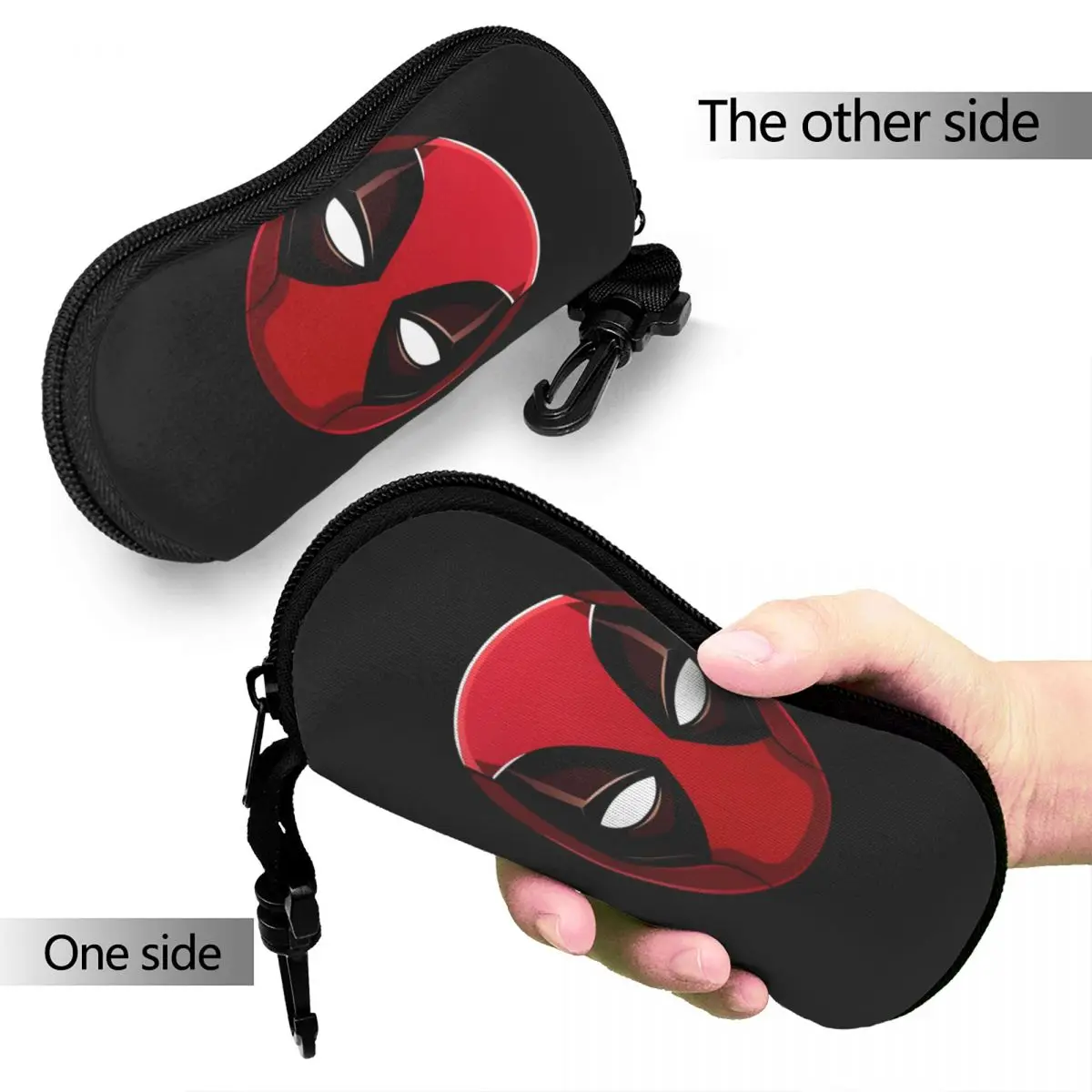 Deadpool Superhero Comics Glasses Case Men Women Portable Eyewear Storage Box Office Eyewear Container