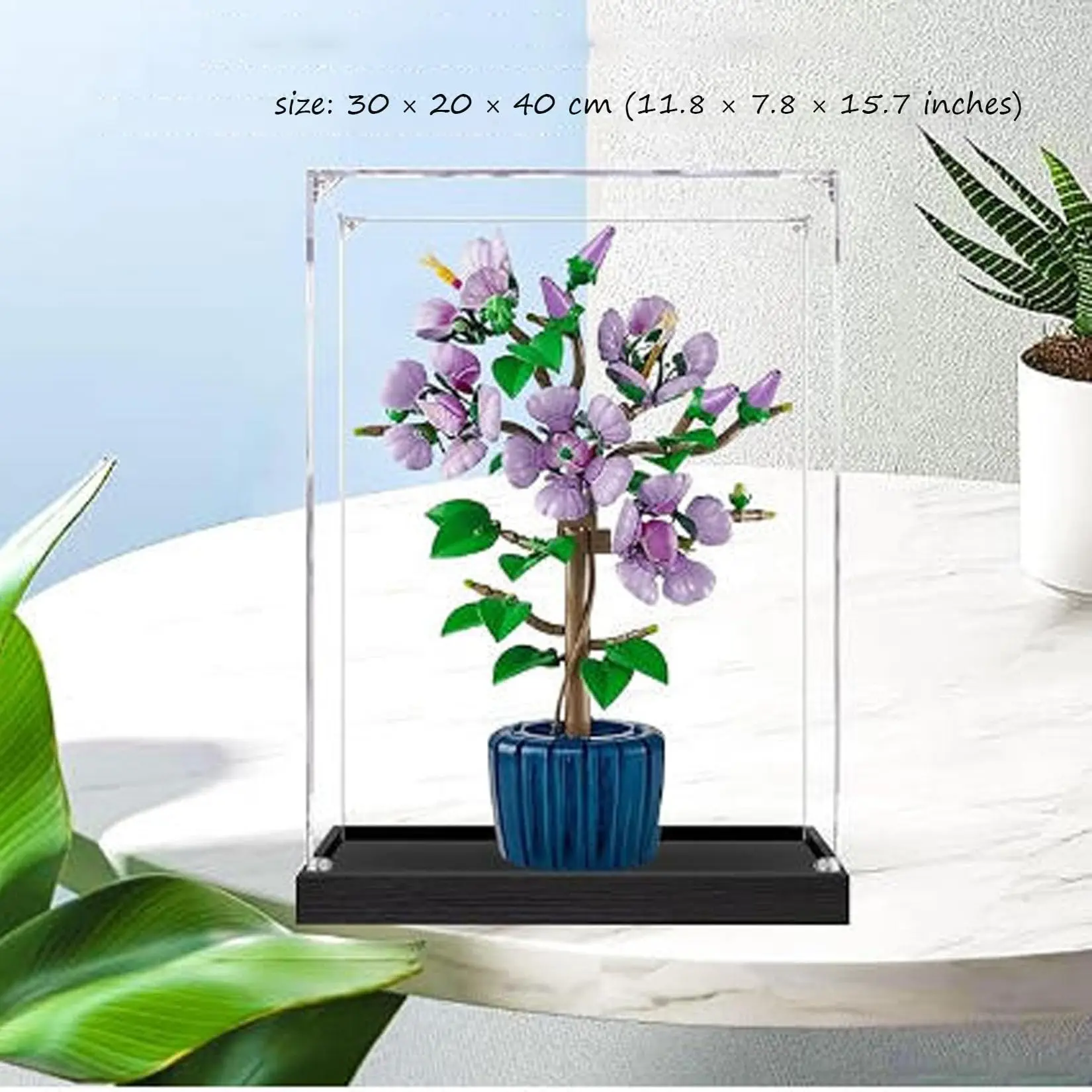 

Acrylic Display Box for Lego 10372 Hibiscus Flowers Model, Transparent Dustproof Storage Box,Display Case(Model Not Included)