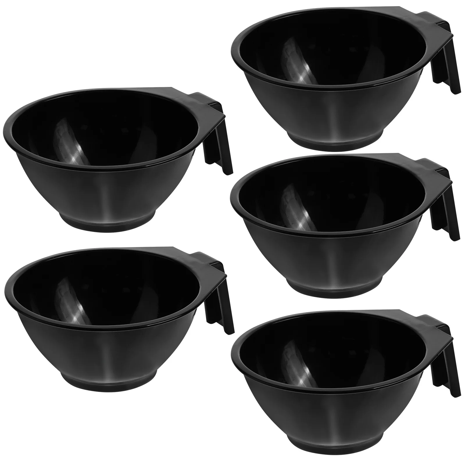 5 pçs tigela de mistura de tintura de plástico resistente diy conjunto de tigela de coloração de cabelo para salão de beleza uso doméstico tigelas de tingimento de cabelo ferramentas acessórios
