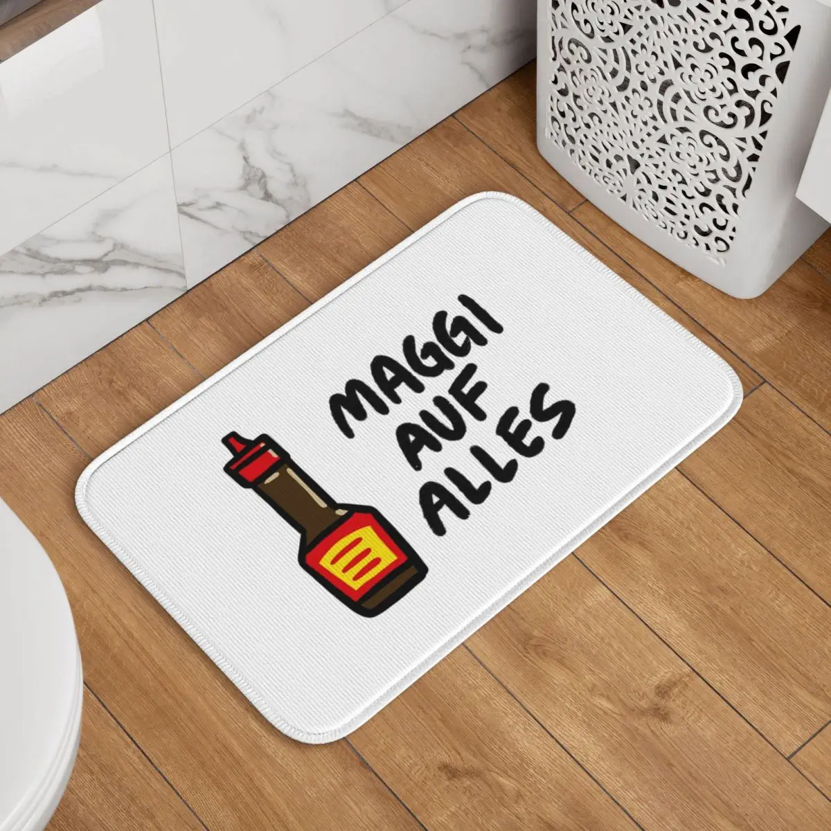 Maggi Auf Alles (Deutsch) Fußmatte, Kissen, Teppich, Teppichboden, Küche, Eingang, Zuhause, Bodenmatte für Wohnzimmer, Fußpolstermatten