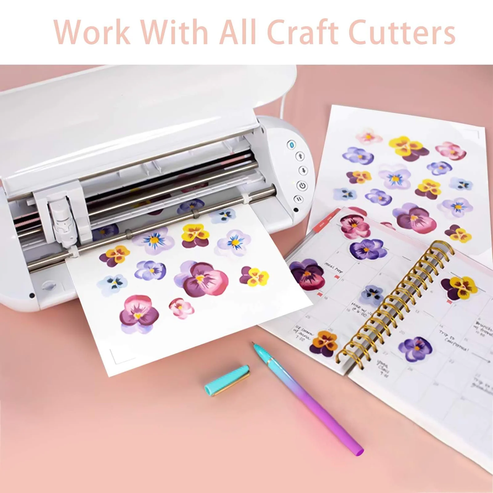 10/20/30/40 Sheets A4 pp Matte Vinyl Sticker Paper for Inkjet Printer Sticker Papers White Labels Waterproof & Tear-Resistant