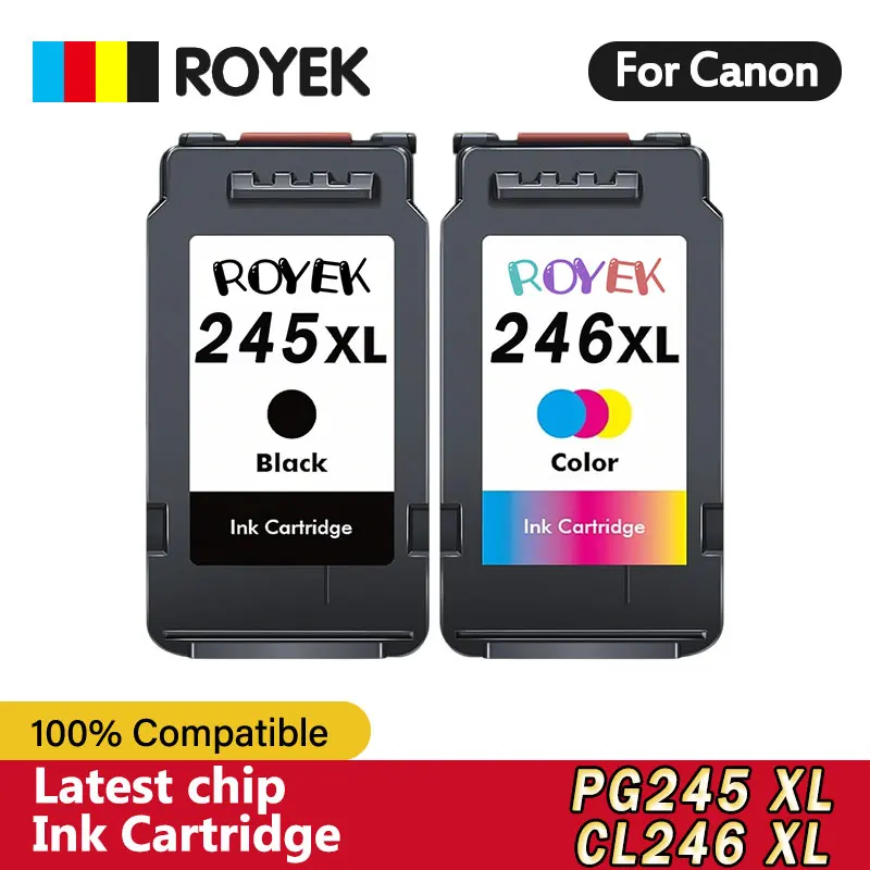 245 246 XL Ink Cartridge For Canon PG 245XL CL 246XL Compatible Pixma IP2820 MX492 490 MG2420 2520 2920 TS202 Printer