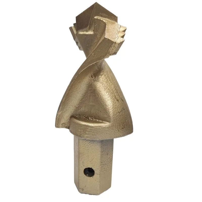 Fishtail center positioning drill bit frozen soil spiral drilling machine photovoltaic pile driver excavation drilling machine