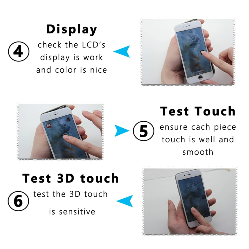 Display LCD para iPhone 6, 6S, 6SP, 7, 7P, 8, 8P, ensamble de touch screen y digitalizador, reemplazo para iPhone SE 2020, para 8 Plus, 7 Plus 5