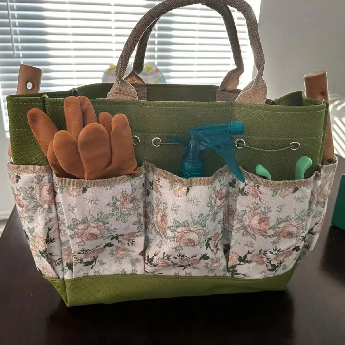 Gardening Tools 9-Piece Heavy Duty Garden Hand Tools with Garden Tools Organizer Handbag, Rust-Proof Garden Tool Set