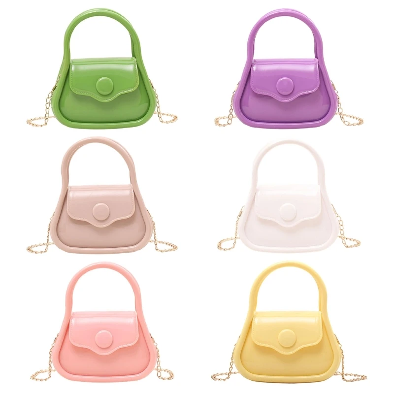 Fashionable PVC Jelly Bag Soft & Comfortable Single Shoulder Chain Bag Lightweight Suitable for Various Occasions