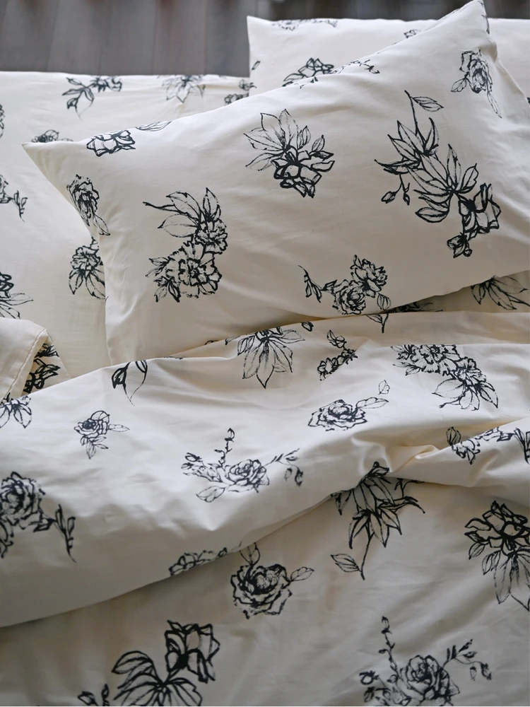 

Комплект постельного белья из чистого хлопка: односпальный 50x200, студенческий двуспальный 200x230, пододеяльник из чесаного хлопка, односпальный, для общежития.