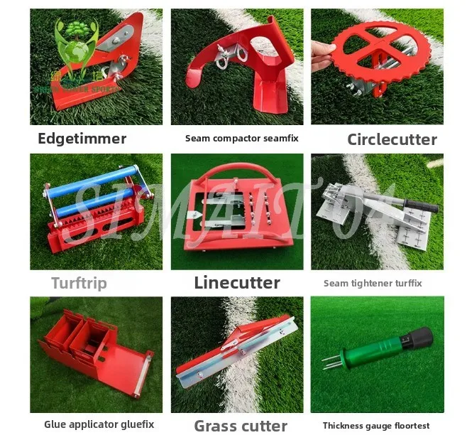 

Artificial turf construction tools