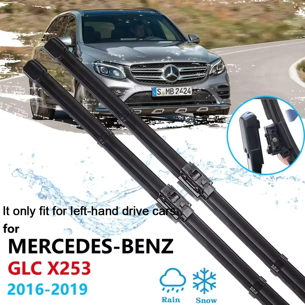 Car Wiper Blades for Mercedes Benz GLC Class X253 C253 Windscreen Wipers Car Accessories 200 250 300 220d 250d 43 63 AMG 4Matic