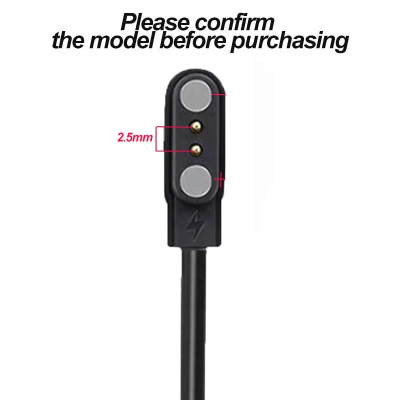 Smart Watch Charger Magnetic Charging Cable for HAYLOU Watch 2 Pro(LS02 Pro)/Solar Lite USB Charging Line Cord Watch Accessories