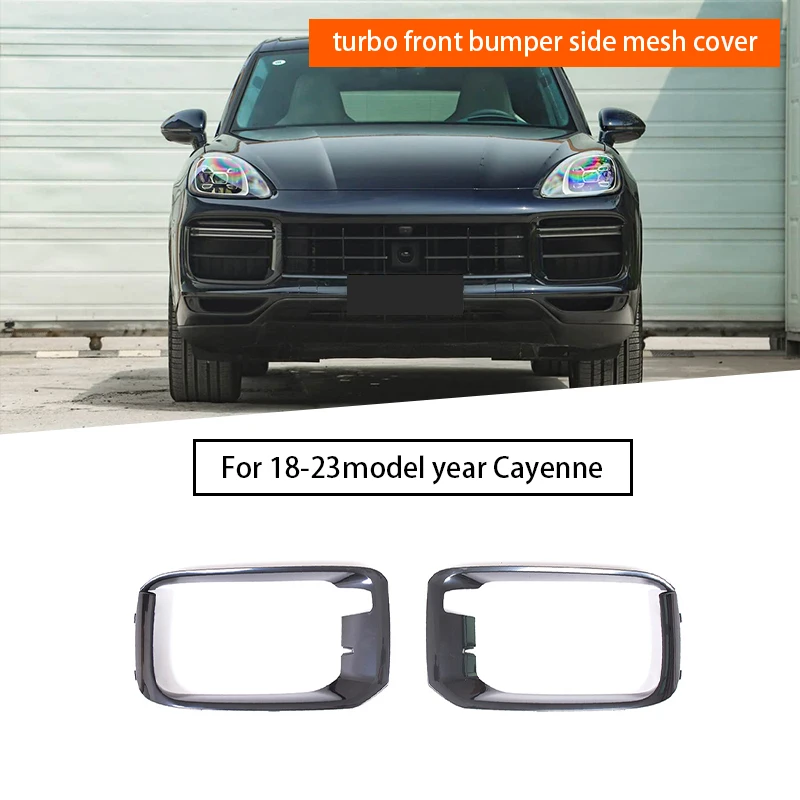 

Боковая сетчатая накладка на передний бампер автомобиля, подходит для Porsche Cayenne Turbo 2018-2023 9Y0807795041 9Y0807796041