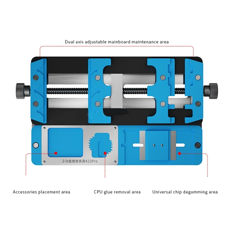 K23 Pro Blue Phone Repair Fixture Mobile Phone Motherboard Fixed Universal Bearing Fixture Pcb Ic Chip Welding Tool