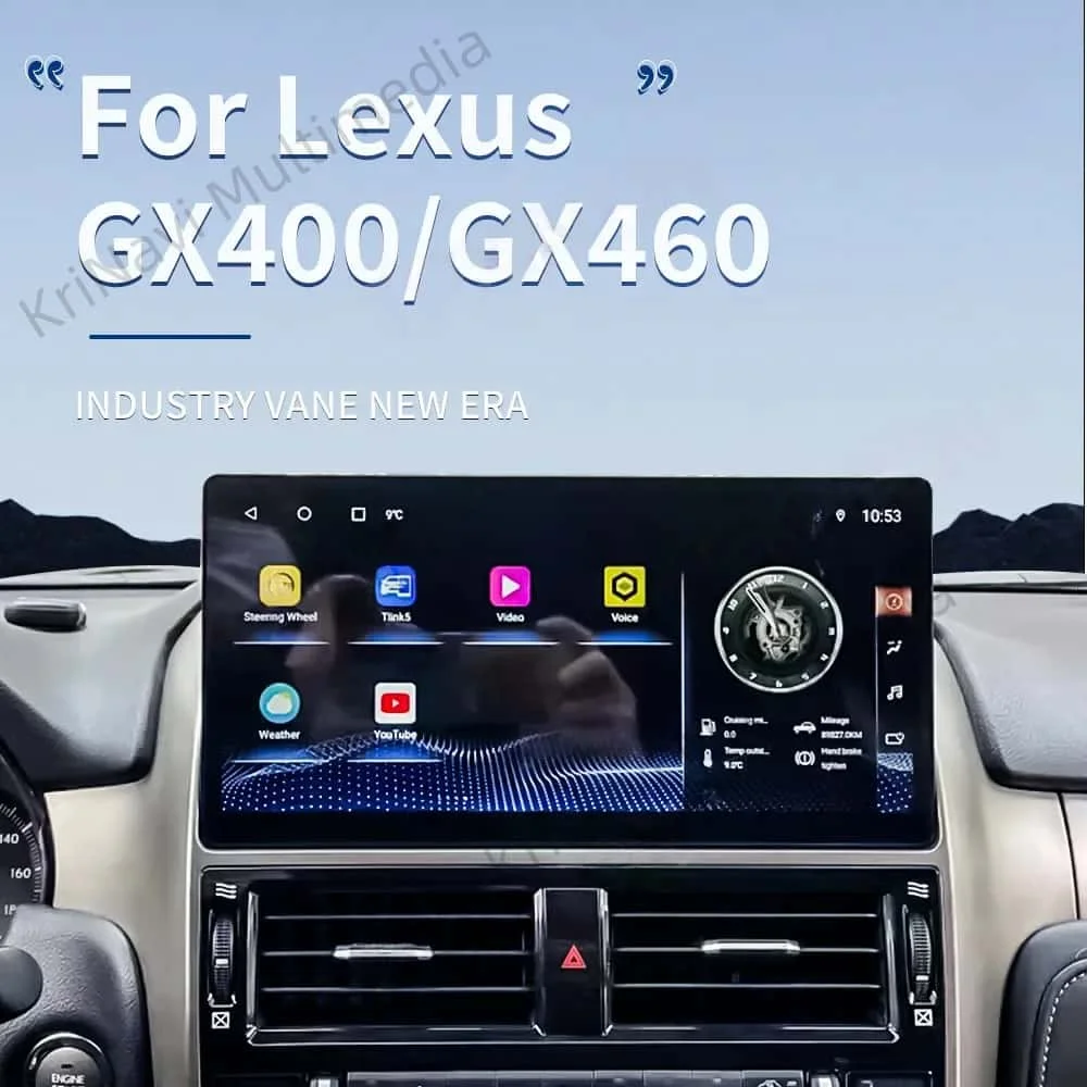 

2 Din Android 13 Автомагнитола с CarPlay для Lexus GX460 GX400 2010-2021, GPS-навигация, 12.5-дюймовый мультимедийный проигрыватель, DSP