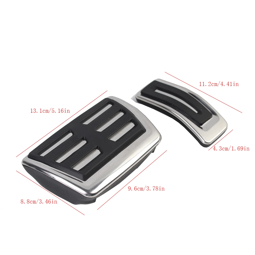 Car Pedals for Audi A4 B9 A5 A6 (C8) A7 Q5 Q7 Q7 Q8 2019-2024 Stainless Steel Foot brake pneumatic accelerator pedal cover LHD