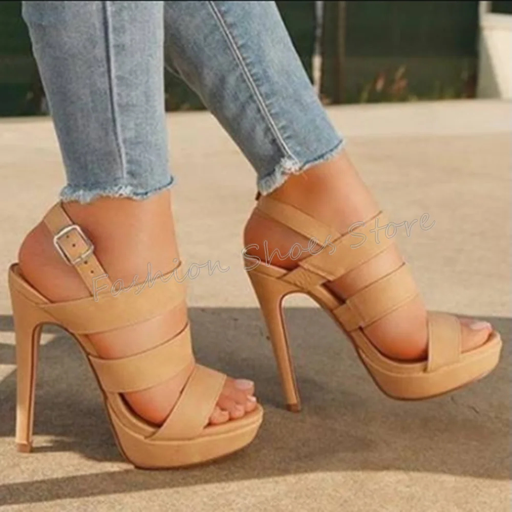 

Apricot Open Toe Hollow Out Sandals Stilettos High Heels High Heel Shoes for Women Fashion Heels 2025 New Zapatos Para Mujere