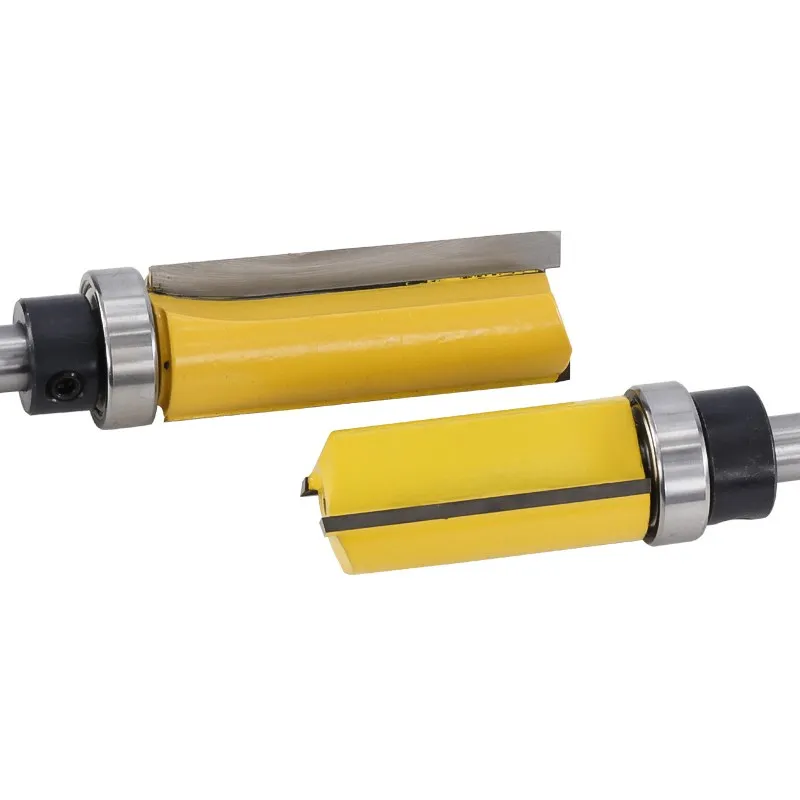 1 PC 8 Mm Betis 3/4 Inci Diameter Flush Trim Template Router Bit Karbida CNC End Mill Kayu Lurus Pemangkasan milling Cutter