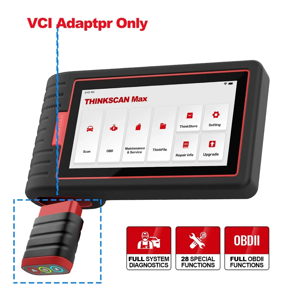 Aftersale VCI Adapter for THINKCAR THINKTOOL Mini/MUCAR VO6/VO8/VO7S/VO7 /THINKSCAN Max /Max2, Bluetooth VCI Connector Only