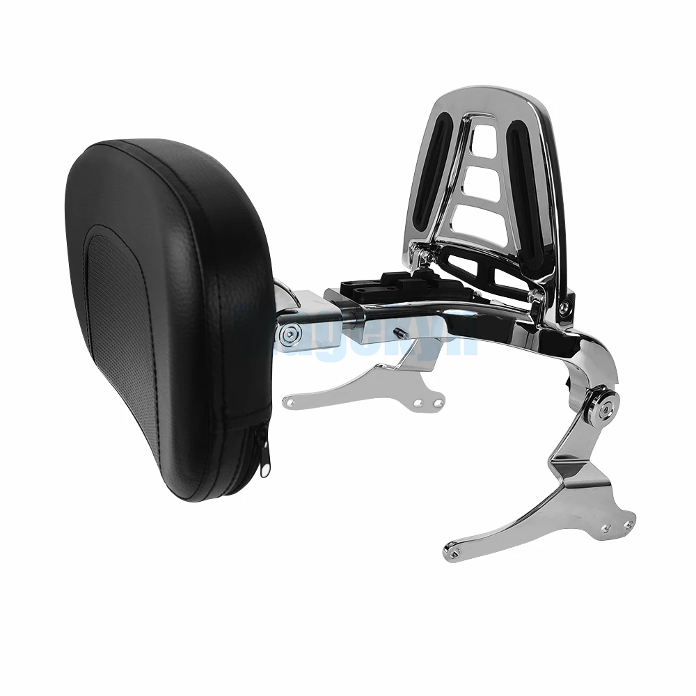 Passenger Folding Backrest Sissy Bar Sissybar Back rest for Harley 1997-2008 Road King Street Glide Electra Ultra Touring CVO