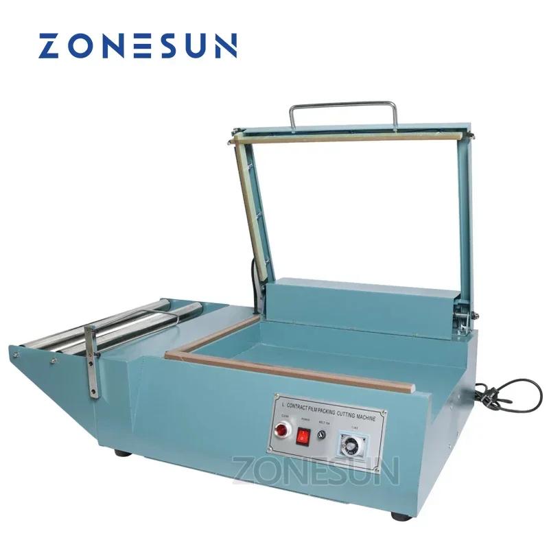 

ZONESUN Manual L bar sealing machine sleeve plastic wrapping bag sealer shrink film sealing machine PVC plastic sealer