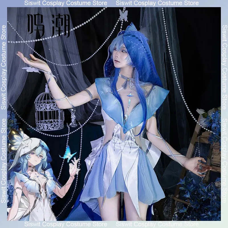 

Game Wuthering Waves The Shorekeeper Cosplay Costume Women Sexy Uniform Clothing Accessories Set Anime Carnival Party Dress Up