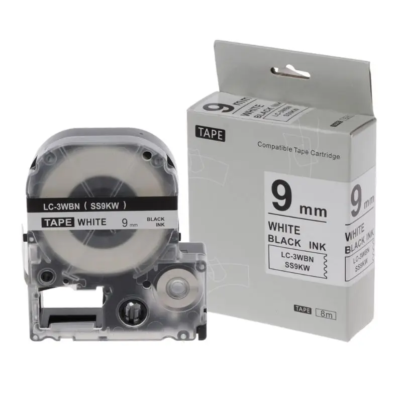 Tape LW-400 LW-600P LW-700 Label Maker Tape for EPSON Label Maker Model 9mmx8m Drop Shipping