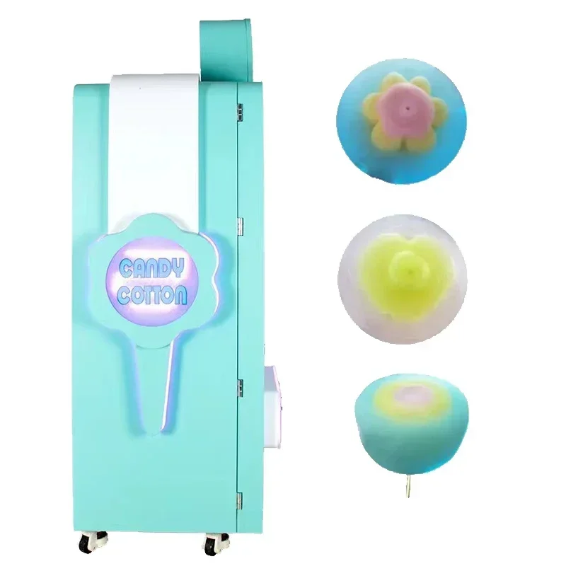 Hot selling New arrival robot cotton candy vending machine in mall intelligent commerical cotton candy marshmallow machine