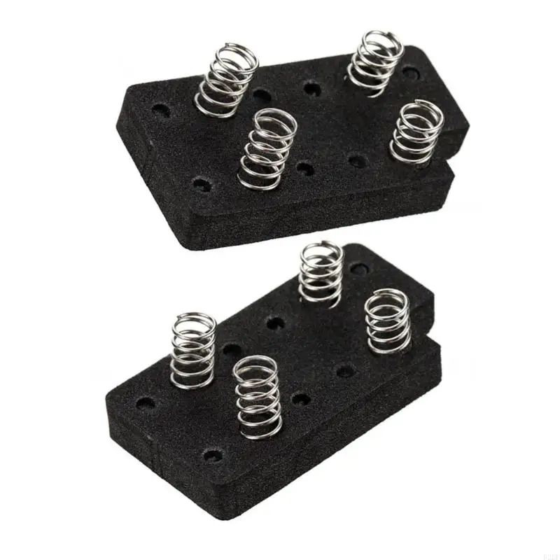 2Pcs Humbucker Pickup Height Adjustment Foam Pads with Spring Guitar Single Coil Pickup Installation Shockproof Foam