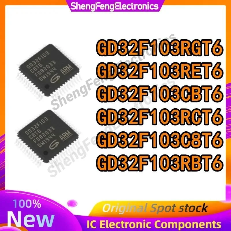 

GD32F103C8T6 GD32F103CBT6 GD32F103RBT6 GD32F103RCT6 GD32F103RET6 GD32F103RGT6 GD32F103 GD32F GD IC MCU Chip LQFP-64