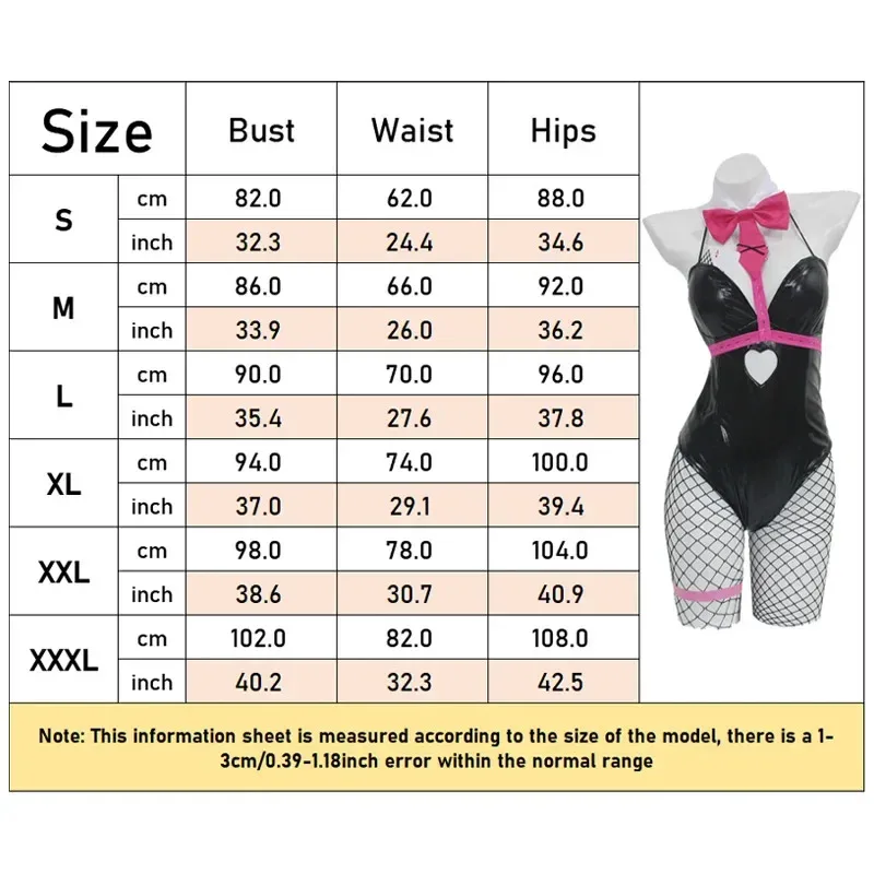 Peluca de Cosplay con agujero de conejo Miku, chica conejito de charol negro, disfraces sexys y bonitos de Halloween, tocados, ropa, lazos para niñas