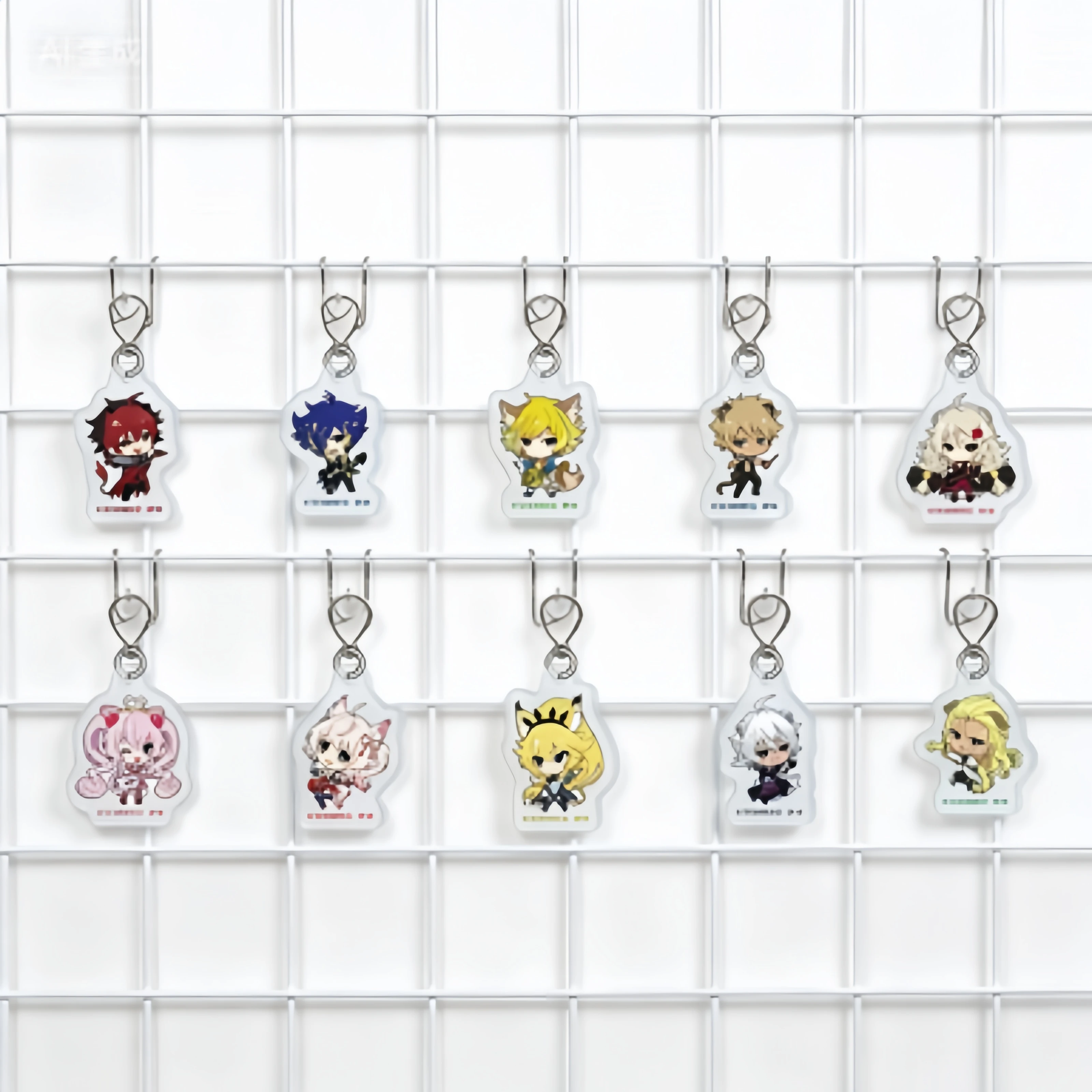 6CM FACTORY STORE SHOW BY ROCK!! Llaveros de acrílico con diseño de anime versión Q, nuevos llaveros de acrílico para bolsos, llaveros de acrílico de anime