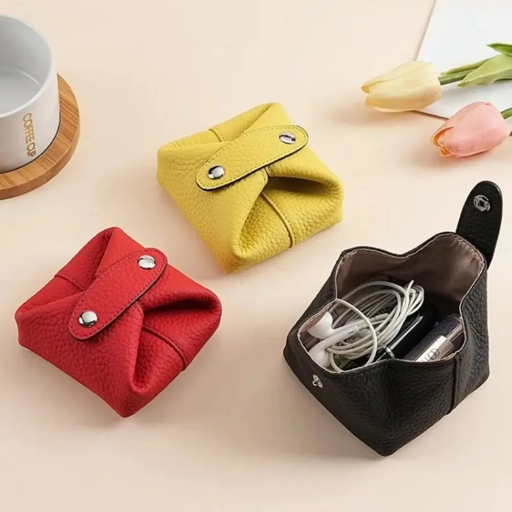 ポータブル多機能牛革小銭入れテクスチャソフト財布大容量本革キーバッグ女性男性用