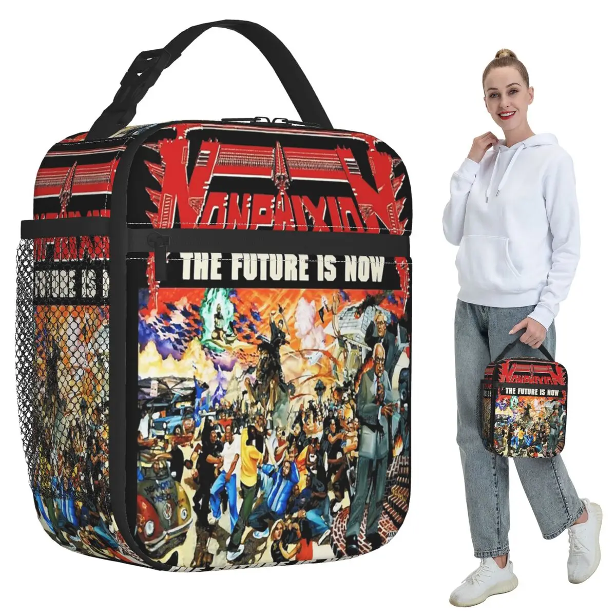 

Non Phixion Insulated Lunch Bag for Kids School Cooler Thermal Food Box Tote Leakproof Lunch Boxes Container