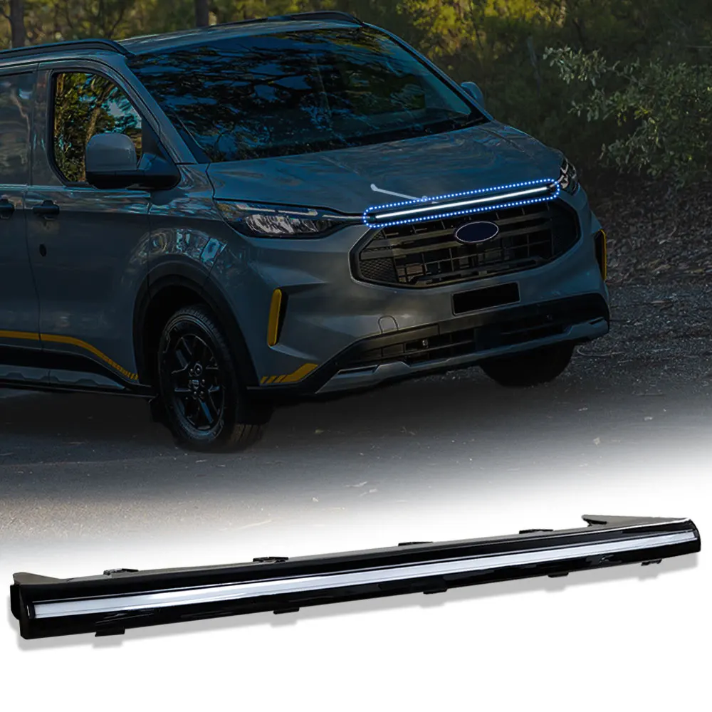 Front Full-Width Grille led Light Bar For for Ford Transit Custom 2023 External Accessories improve brightness body kit