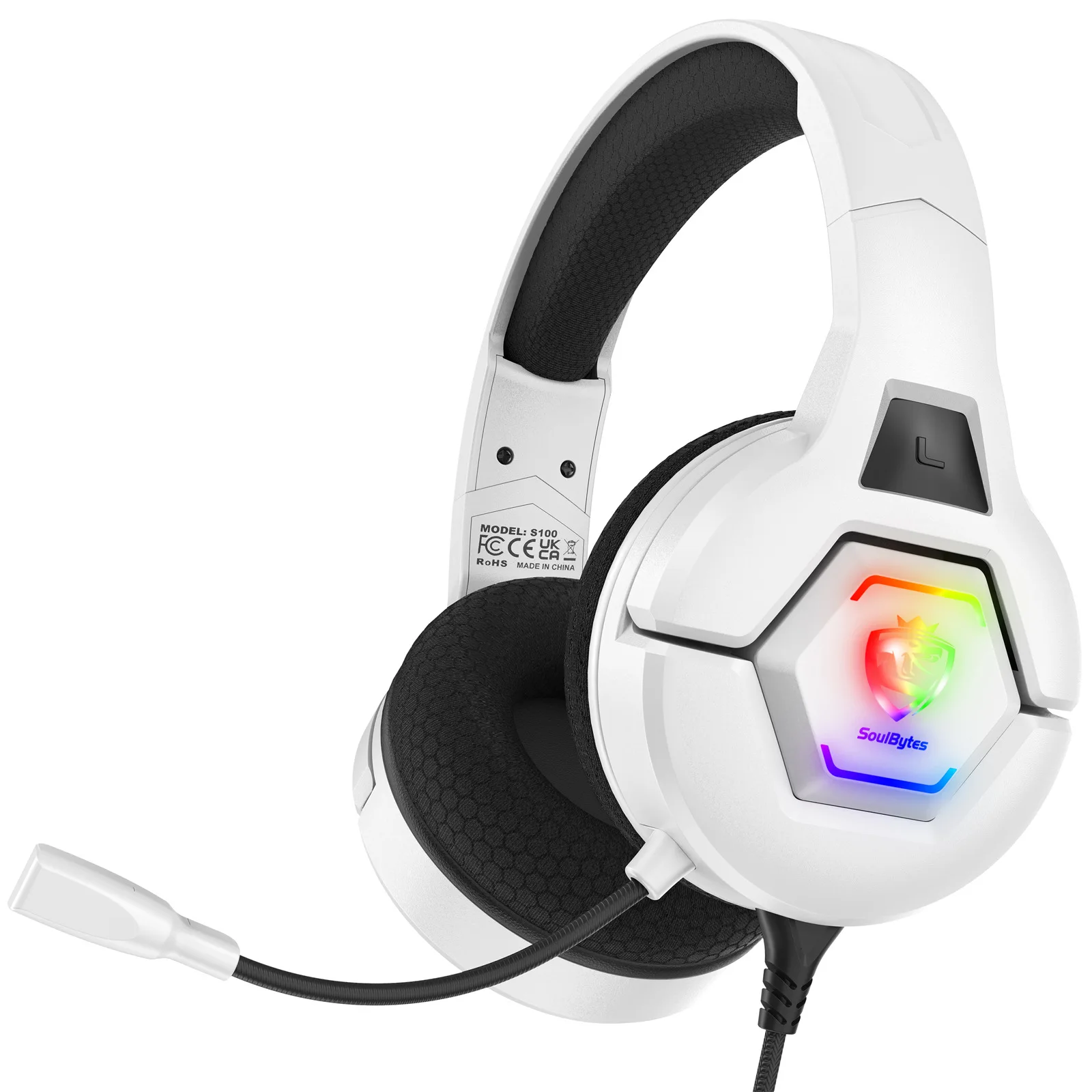 Universal 3.5mm RGB Wired Ear Headphones With Mic 30° Adjustable Computer Headphone Memory Foam Gaming Headset For PC PS4