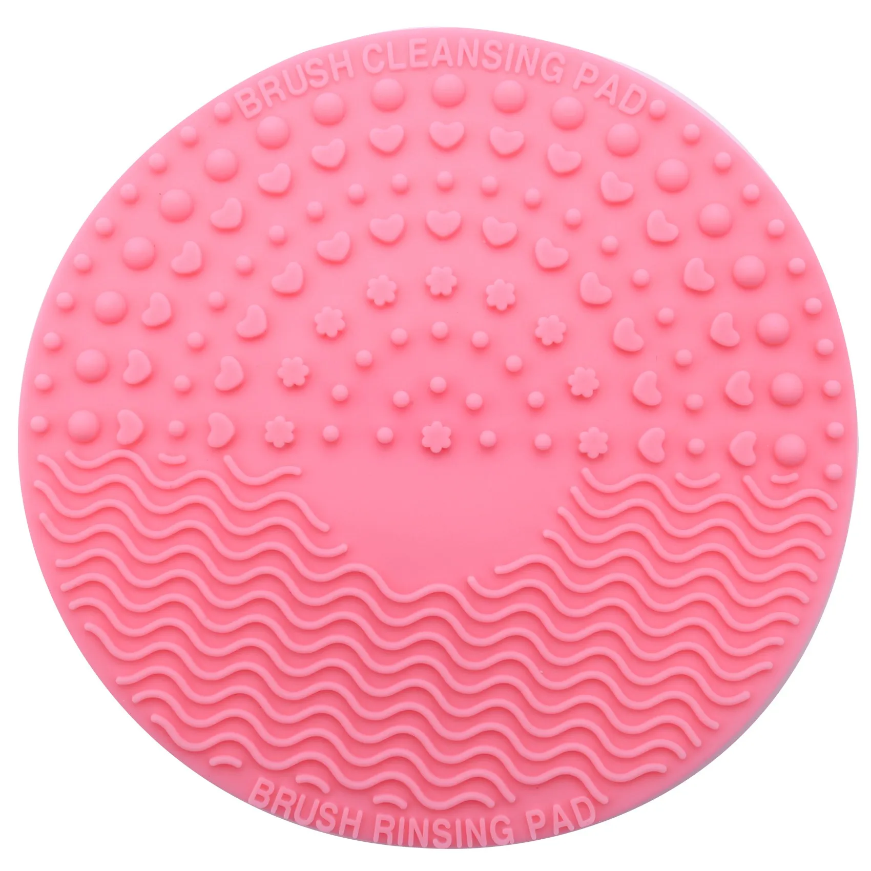 Silicone Makeup Brush Cleansing Pad, Maquiagem Brush Cleaner, Tapete de limpeza, Lavagem Scrubber, Ferramentas Cosméticas, Rosa
