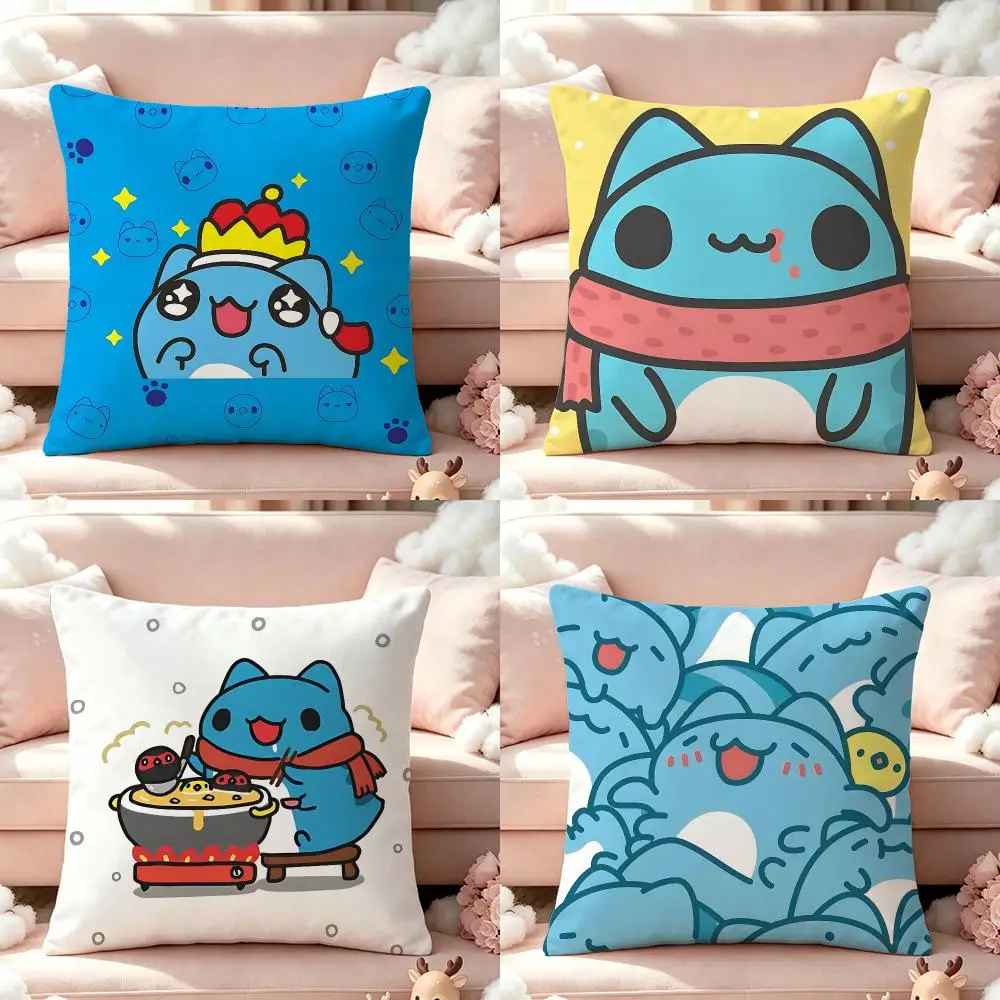 Ip‑Bugcat CapooS Cushion Cover Pillow Multi‑size Short Plush Pillow Cute Simple Style For Living Room Bedroom Birthday Gift