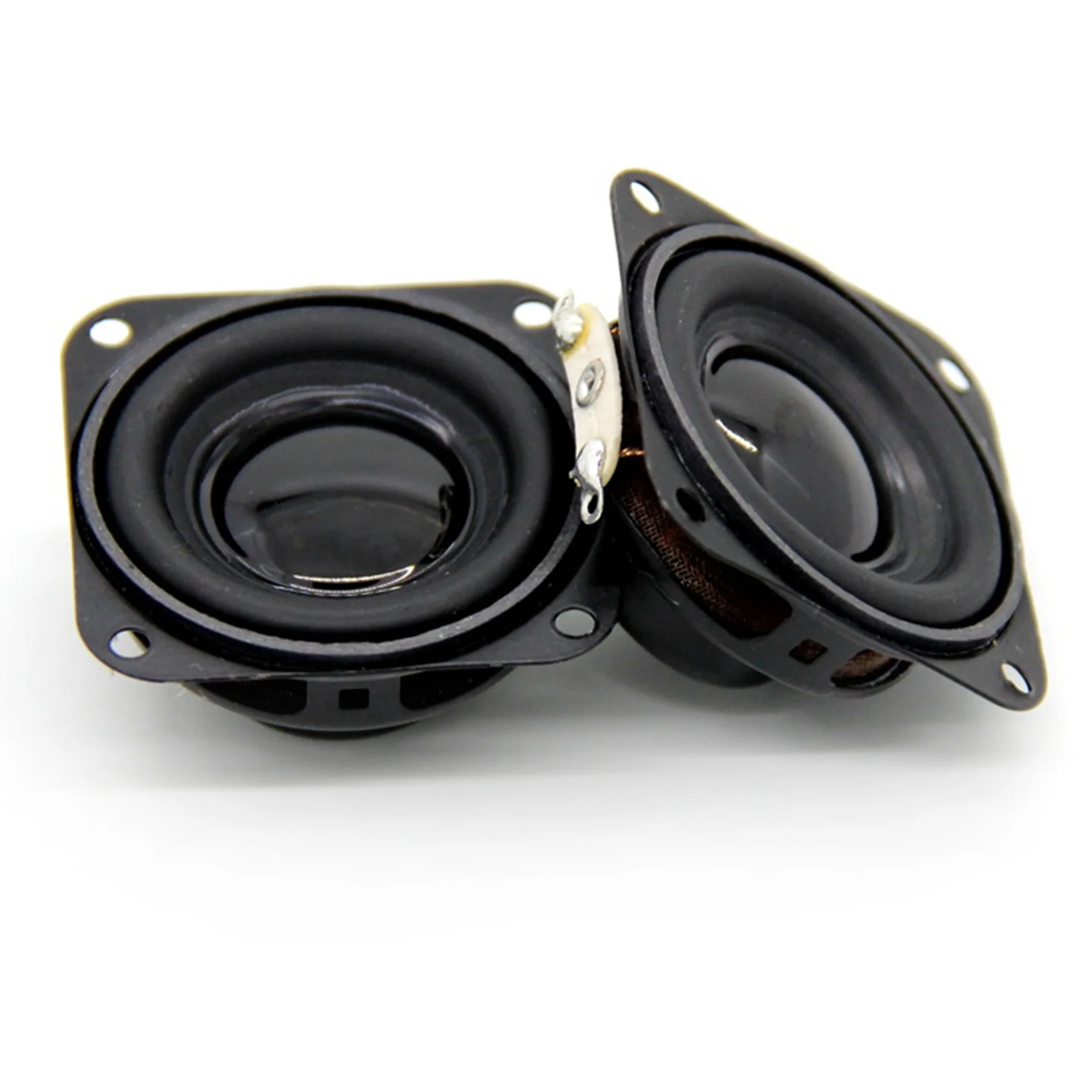 AABFK 2PCS 1.5 Inch Audio Speaker 4Ω 3W 40mm Bass Multimedia Loudspeaker DIY Sound Speaker with Fixing Hole for Home Theater