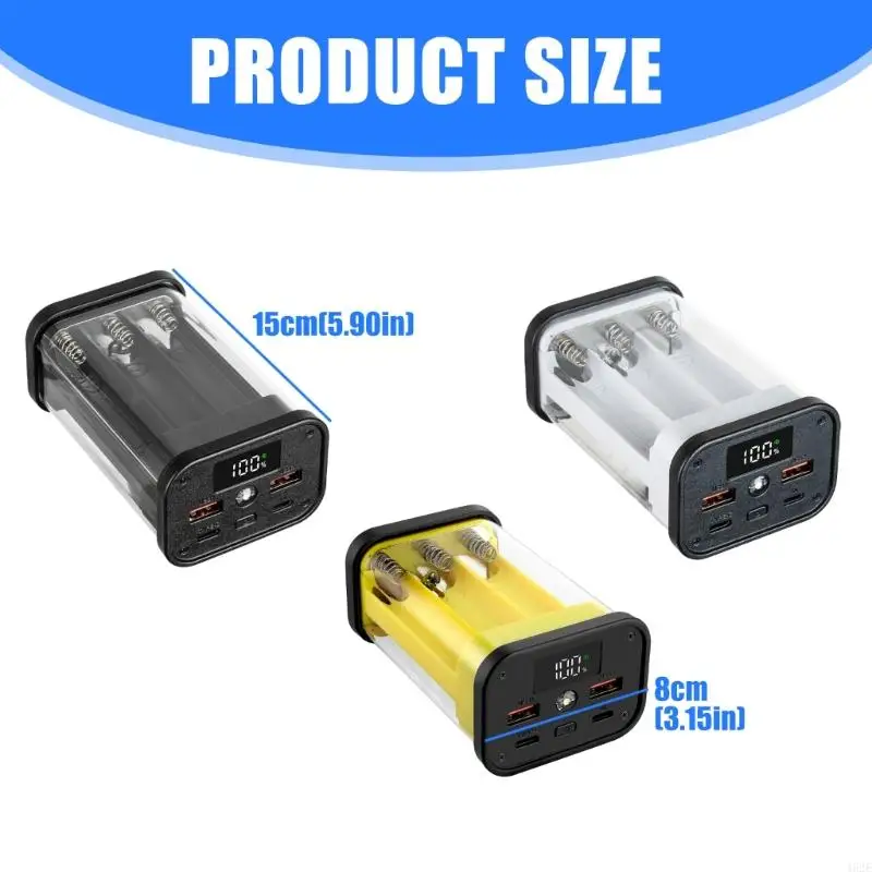1pv Multipurpose Power Case For 18650 Batteries Toolless Installation With Protections Circuits Supporting Various Electroni