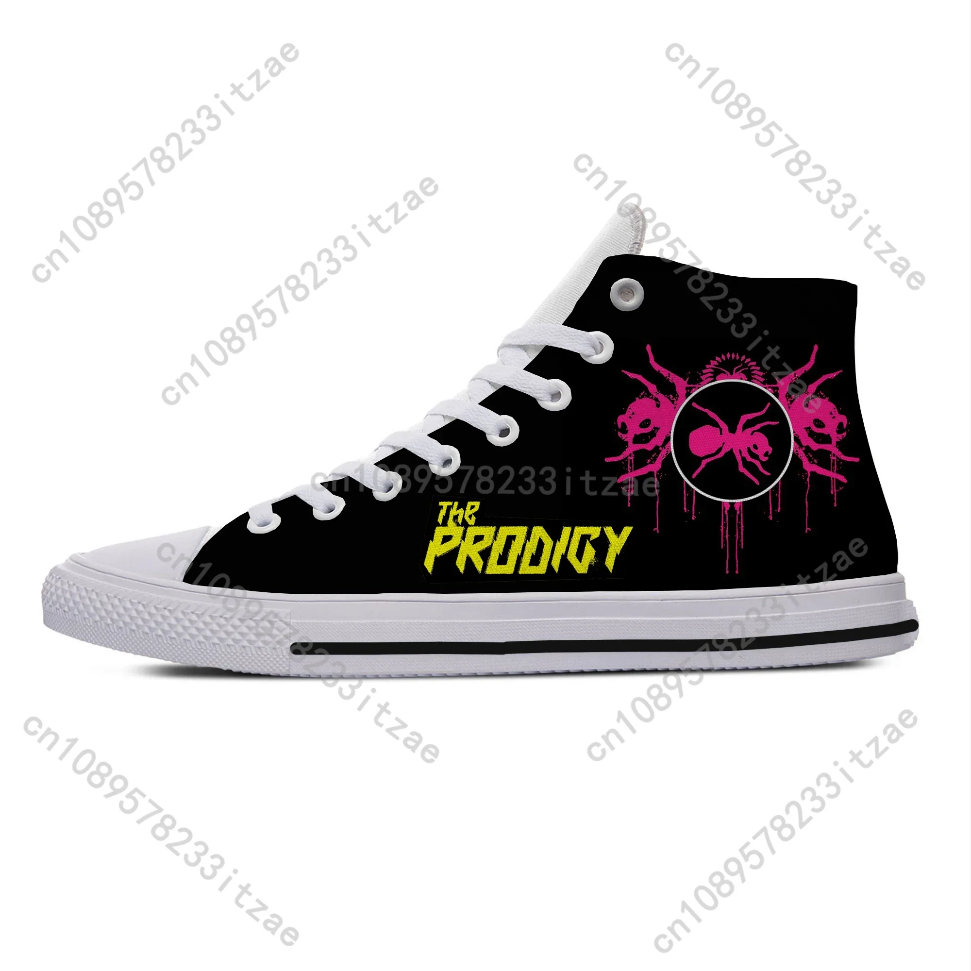 Hot Summer Electronic Music Rock Band Prodigy Lightweight High Top Canvas Shoes Men Women Casual Sneakers Classic Board Shoes