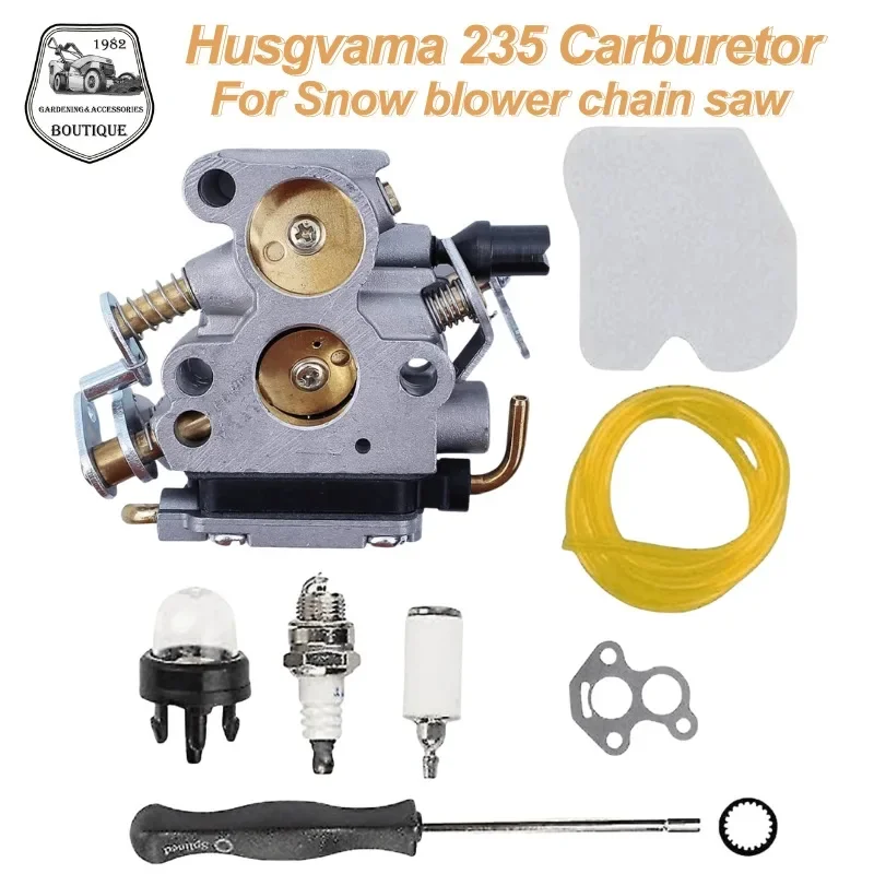 

Za Ma Hu Sqvarna 235 Carburetor Kit for Husq vvvvarna 240 240E 235 235E 586936202 C1T-W33 Carb Snowblower Chainsaw